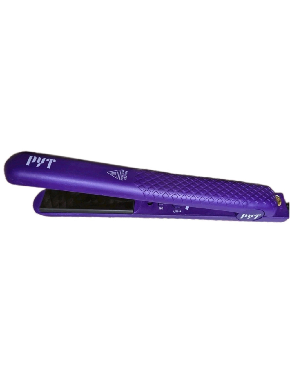 PYT Purple Ceramic Flat Iron Hair Straightener 1" 450°F Adj Tested Professional